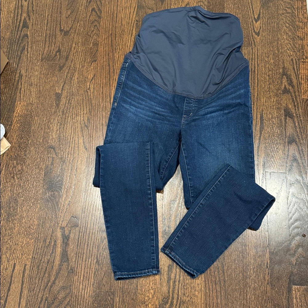 Madewell maternity over the belly Skinny Jeans  Blue